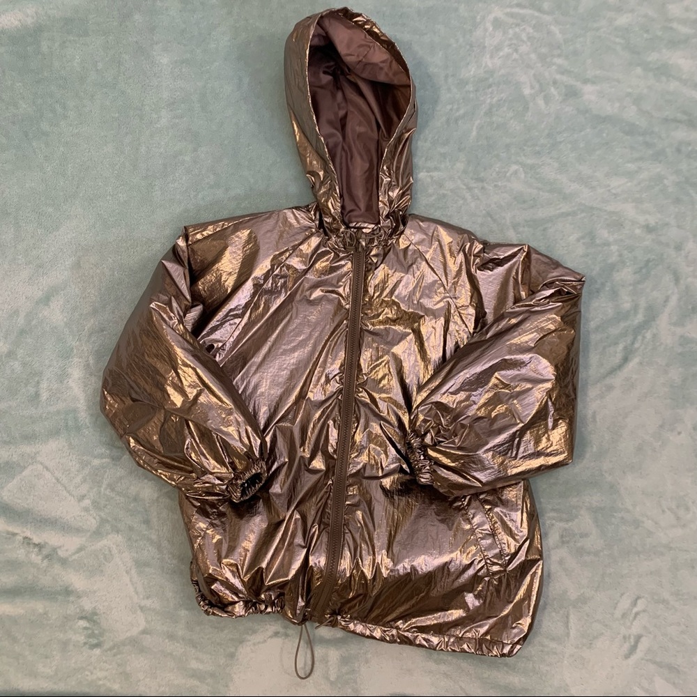 Metallic Puffer Jacket | One Size Fits All